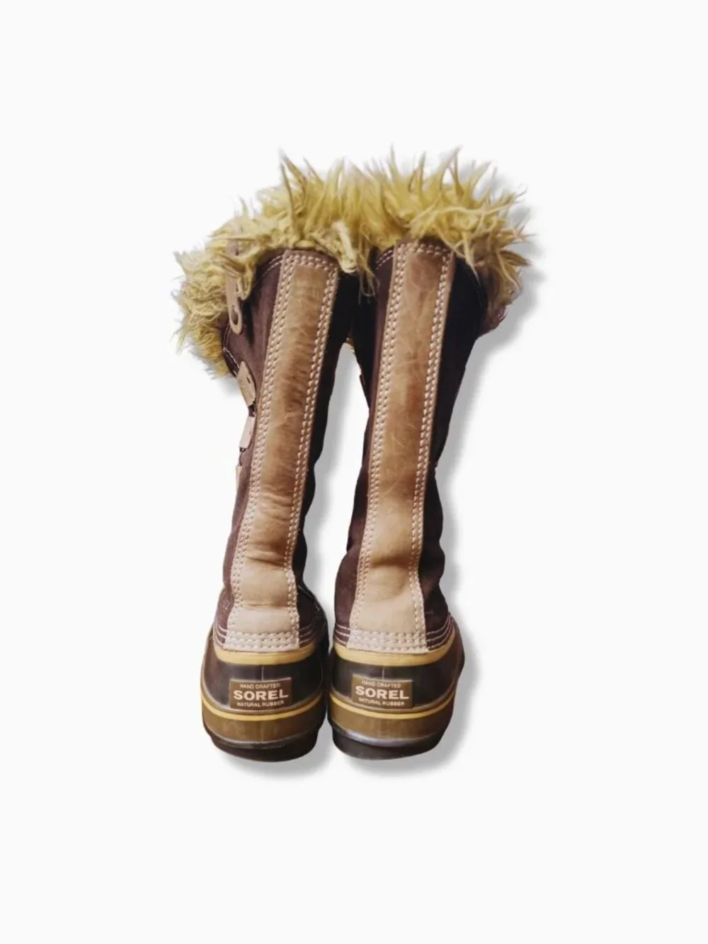Sorel Joan of Arctic Waterproof Winter Boots Faux Fur Suede Women's Size 9